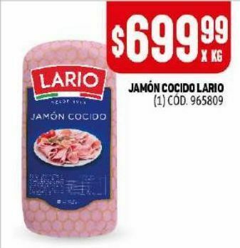 Makro Jamón cocido lario x kg oferta