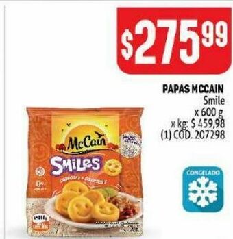 Makro Papas mc cain smile 600g oferta