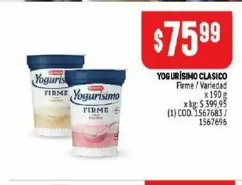 Makro Yogur yogurísimo clasico 190g oferta