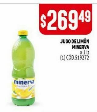 Makro Jugo de limón minerva 1l oferta