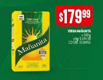 Makro Yerba mate mañanita 500g oferta