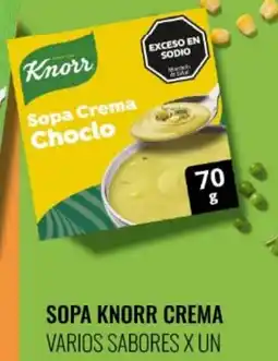 Supermercados Tadicor Knorr sopa crema varios sabores oferta