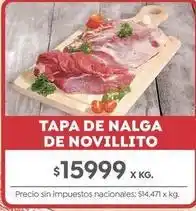 Jumbo Tapa de nalga de novillito oferta