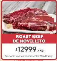 Roast beef de novillito