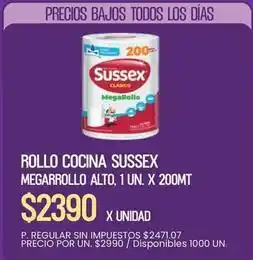 Supermercados Vea Sussex - rollo cocina megacarrollo alto oferta