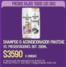 Pantene - shampoo o acondicionador