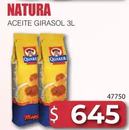 Masivos Quaker aceite girasol oferta