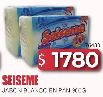 Seiseme jabon blanco en pan