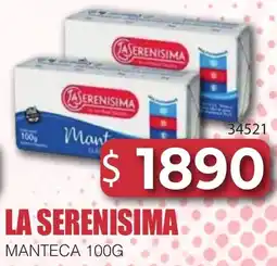 Masivos La Serenisima manteca oferta
