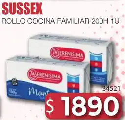 Masivos Sussex rollo cocina familiar 200h oferta