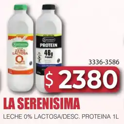 Masivos La serenisima leche 0% lactosa/desc. proteina oferta