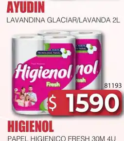 Masivos Higienol papel higienico fresh oferta
