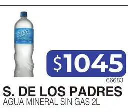 Masivos S. DE LOS PADRES agua mineral sin gas oferta