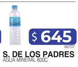 Masivos S. de los padres agua mineral 600c oferta