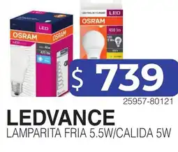 Masivos Ledvance lamparita fria 5.5w/calida 5w oferta