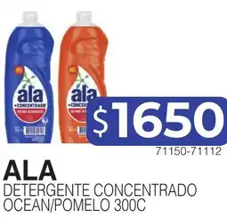 Masivos Ala detergente concentrado ocean/pomelo 300c oferta