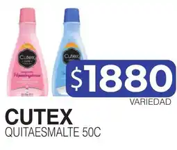 Masivos Cutex quitaesmalte 50c oferta
