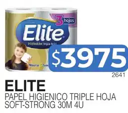 Masivos Elite papel higienico triple hoja soft-strong oferta