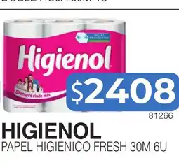 Masivos Higienol papel higienico fresh oferta
