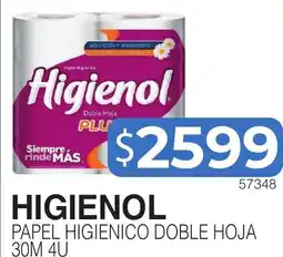 Masivos Higienol papel higienico doble hoja oferta