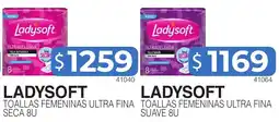 Masivos Ladysoft toallas femeninas ultra fina seca 8u oferta