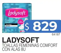 Masivos Ladysoft toallas femeninas comfort con alas 8u oferta