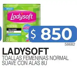 Masivos Ladysoft toallas femeninas normal suave con alas oferta