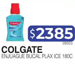 Masivos Colgate enjuague bucal plax ice 180c oferta