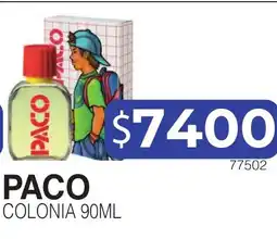 Masivos Paco colonia oferta