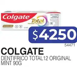 Masivos Colgate dentifrico total 12 original mint oferta