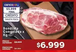 Makro Bondiola congelada oferta