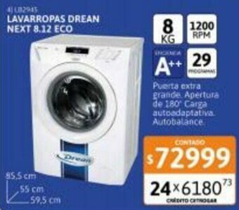 Cetrogar Lavarropas Drean Next 8.12 ECO oferta