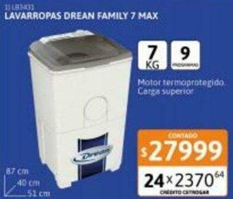 Cetrogar Lavarropas Drean Family 7 Max oferta