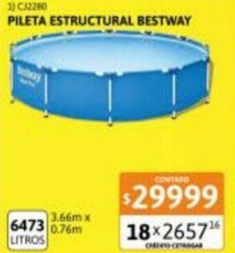 Cetrogar Pileta Estructural Bestway oferta
