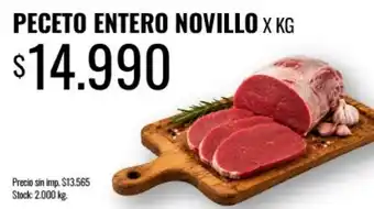 Supermercados Tadicor Peceto entero novillo oferta