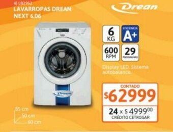 Cetrogar Lavarropas Drean Next 6.06 oferta