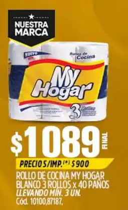 Supermercados Yaguar My hogar rollo de cocina blanco oferta