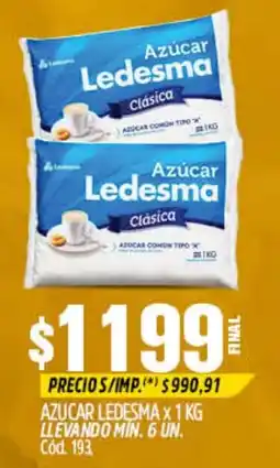 Supermercados Yaguar Ledesma azúcar clásica oferta