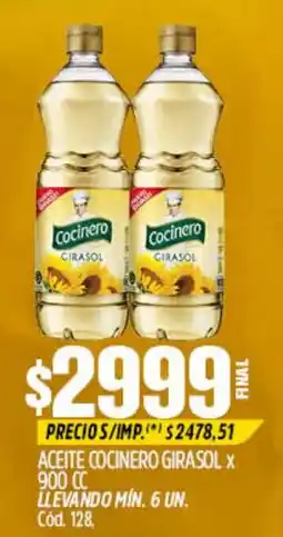 Supermercados Yaguar Cocinero aceite girasol oferta