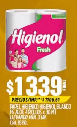 Higienol papel higienico higienol blanco