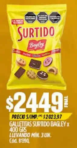 Supermercados Yaguar Bagley galletitas surtido oferta
