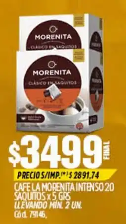 Supermercados Yaguar Morenita cafe la morenita intenso oferta