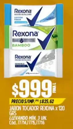 Supermercados Yaguar Rexona jabon tocadors oferta