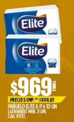 Supermercados Yaguar Elite pañuelo oferta