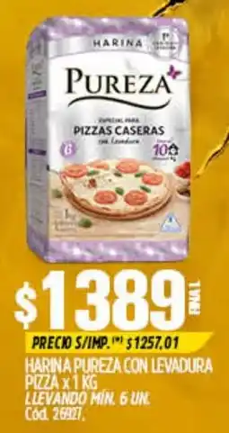 Supermercados Yaguar Pureza harina para pizzas caseras con levadura oferta