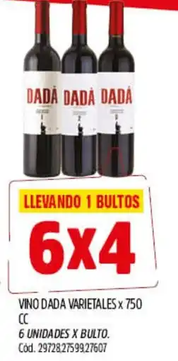 Supermercados Yaguar Dada vino varietales oferta