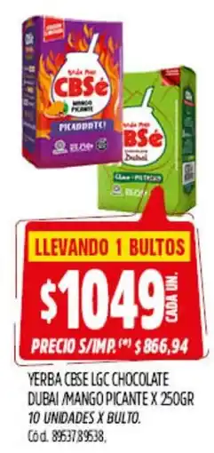 Supermercados Yaguar Cbsé yerba lgc chocolate dubai mango picante oferta