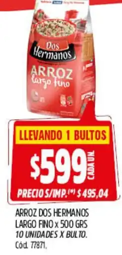 Supermercados Yaguar Dos Hermanos arroz largo fino oferta