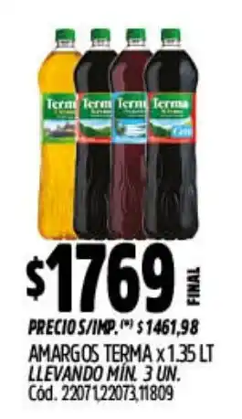 Supermercados Yaguar Termas amargos oferta