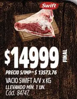Supermercados Yaguar Swift vacio a/v oferta